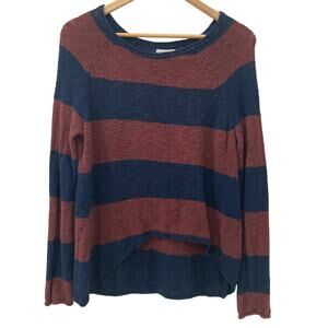 Billabong Lightweight Navy Blue & Brown Sweater Size Medium